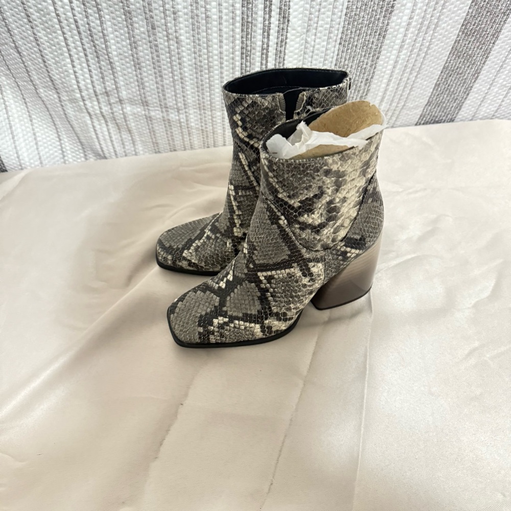 Circus by Sam Edelman Python Print Ankle Boots